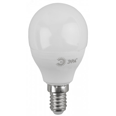 Лампа светодиодная Е14 11Вт шар холодный дневной свет STD LED P45-11W-860-E14 E14 / ЭРА