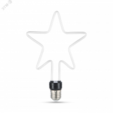 Лампа Gauss Filament Artline Star 7W 580lm 2700К Е27 milky LED 1/10/100