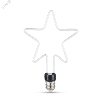 Лампа Gauss Filament Artline Star 7W 580lm 2700К Е27 milky LED 1/10/100