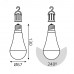 Лампа Gauss A60 10W 640lm 3000K E27 с Li-Ion аккумулятором LED 1/10/60