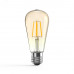 Лампа Gauss Filament ST64 6W 620lm 2400К Е27 golden диммируемая LED 1/10/40