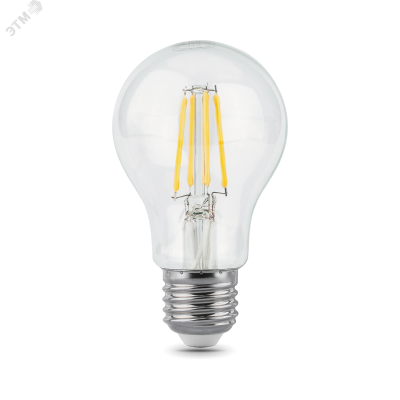 Лампа Gauss Filament А60 10W 930lm 2700К Е27 LED 1/10/40