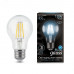 Лампа Gauss Filament А60 10W 970lm 4100К Е27 LED 1/10/40