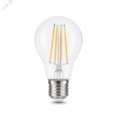 Лампа Gauss Filament А60 12W 1200lm 2700К Е27 LED 1/10/40