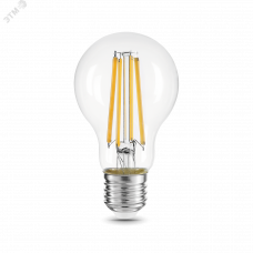 Лампа Gauss Filament А60 15W 1400lm 2700К Е27 LED 1/10/40