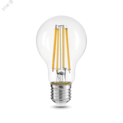 Лампа Gauss Filament А60 15W 1400lm 2700К Е27 LED 1/10/40