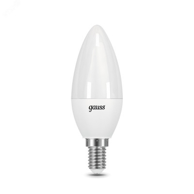 Лампа Gauss Свеча 9.5W 890lm 3000К E14 LED 1/10/100