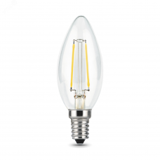 Лампа Gauss Filament Свеча 9W 680lm 2700К Е14 LED 1/10/50