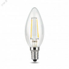 Лампа Gauss Filament Свеча 11W 810lm 2700К Е14 LED 1/10/50