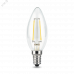 Лампа Gauss Filament Свеча 9W 710lm 4100К Е14 LED 1/10/50