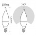 Лампа Gauss Свеча на ветру 6.5W 520lm 3000K E14 LED 1/10/50