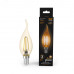 Лампа Gauss Filament Свеча на ветру 5W 400lm 2700К Е14 golden LED 1/10/50