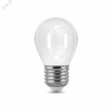 Лампа Gauss Filament Шар 5W 420lm 2700К Е27 milky LED 1/10/50