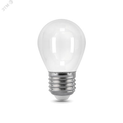 Лампа Gauss Filament Шар 5W 420lm 2700К Е27 milky LED 1/10/50