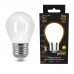 Лампа Gauss Filament Шар 9W 590lm 3000К Е27 milky LED 1/10/50