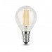 Лампа Gauss Filament Шар 5W 420lm 2700К Е14 LED 1/10/50