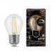 Лампа Gauss Filament Шар 5W 420lm 2700К Е27 диммируемая LED 1/10/50