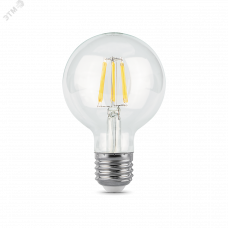 Лампа Gauss Filament G95 6W 630lm 2700К Е27 LED 1/20