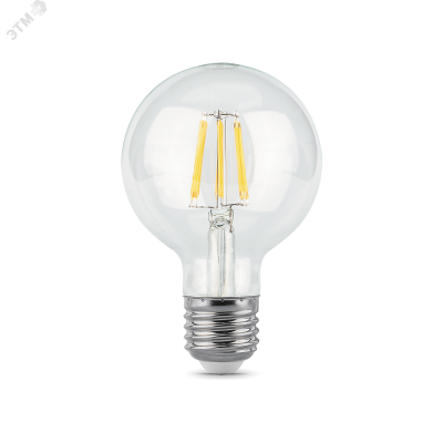 Лампа Gauss Filament G95 6W 630lm 2700К Е27 LED 1/20