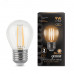 Лампа Gauss Filament Шар 9W 680lm 2700К Е27 LED 1/10/50