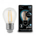 Лампа Gauss Filament Шар 5W 450lm 4100К Е27 диммируемая LED 1/10/50