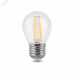 Лампа Gauss Filament Шар 5W 450lm 4100К Е27 LED 1/10/50