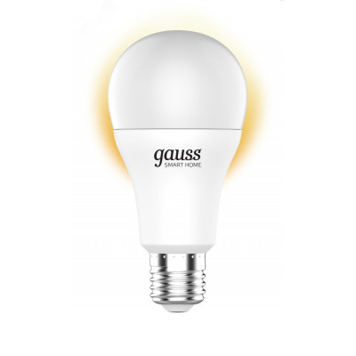 Лампа Gauss Smart Home A60 10W 1055lm 2700К E27 диммируемая LED 1/10/40