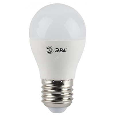 LED лампа  P45-5W-827-E27 (диод, шар, 5Вт, тепл, E27)