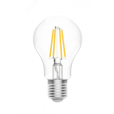 Лампа Gauss Smart Home Filament А60 6,5W 806lm 2000-6500К E27 изм.цвет.темп.+дим. LED 1/10/40