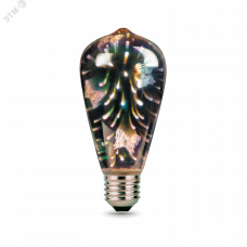 Лампа Gauss Filament ST64 4W Е27 Butterfly-3D LED 1/10/40