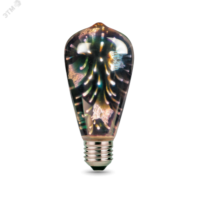 Лампа Gauss Filament ST64 4W Е27 Butterfly-3D LED 1/10/40