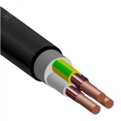 Кабель силовой ВВГнг(А)-FRLS 3х2.5 (N,PE)-0.660 однопроволочный