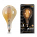 Лампа Gauss Filament А160 8W 780lm 2400К Е27 golden straight LED 1/6