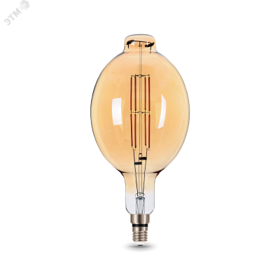 Лампа Gauss Filament BT180 8W 780lm 2400К Е27 golden straight LED 1/6