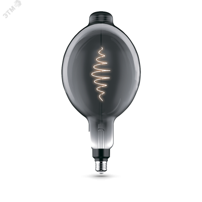 Лампа Gauss Filament BT180 8.5W 165lm 1800К Е27 gray flexible LED 1/2