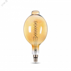 Лампа Gauss Filament BT180 8W 620lm 2400К Е27 golden flexible LED 1/6