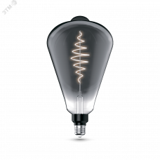 Лампа Gauss Filament ST164 8.5W 165lm 1800К Е27 gray flexible LED 1/6