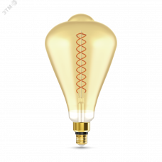 Лампа Gauss Filament ST164 6W 890lm 2700К Е27 golden straight LED 1/6