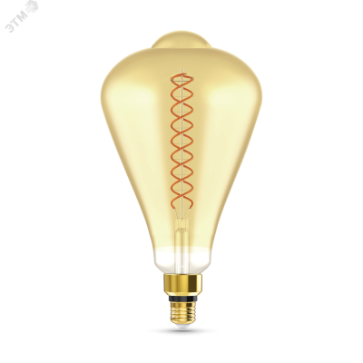 Лампа Gauss Filament ST164 6W 890lm 2700К Е27 golden straight LED 1/6