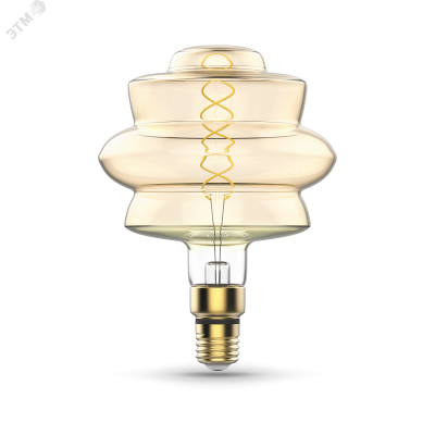 Лампа Gauss Filament BD180 8W 560lm 2400К Е27 golden flexible LED 1/4