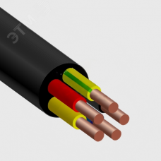 Кабель силовой ВВГнг(А)-LS 5х4(ок) (N.PE)-0.660 ТУ однопроволочный