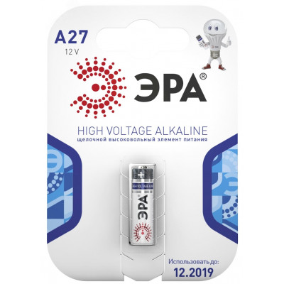 Батарейка A27-1BL SUPER Alkaline (40/160/19200)