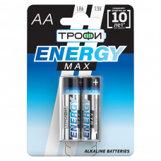 Батарейка Трофи LR6-2BL ENERGY MAX Alkaline (40/320/15360)