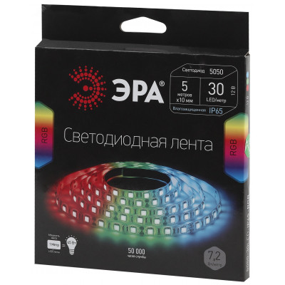 Светодиодная лента LS5050-30LED-IP65-RGB-5m 12В