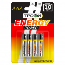 Батарейка Трофи LR03 4BL ENERGY POWER Alkaline (40/960/30720)