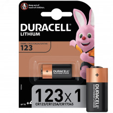 Литиевые батарейки Duracell High Power 123, 3 В, упаковка из 1 шт. (CR123 / CR123A / CR17345), предназначена для использования в датчиках, бесключевых замках, фотов