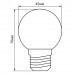 Лампа светодиодная, (1W) 230V E27 зеленый G45, LB-37
