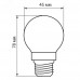 Лампа светодиодная, (5W) 230V E27 2700K, LB-61