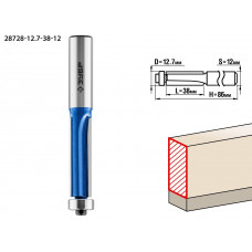 Фреза кромочная с нижним подшипником (3 лезвия) 12.7x38мм, хвостовик 12мм