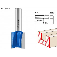 Фреза пазовая прямая 18x19мм, хвостовик 8мм
